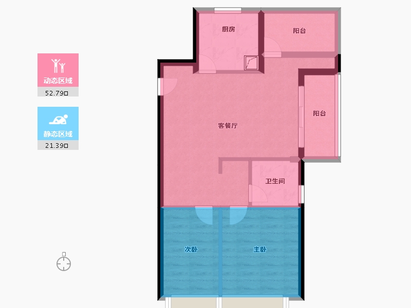 广东省-珠海市-金湾宝龙城-66.00-户型库-动静分区