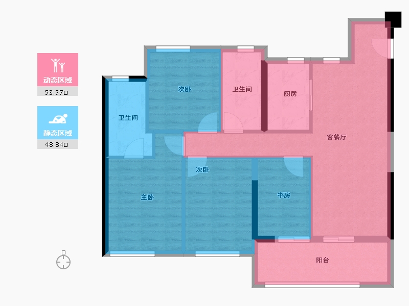 福建省-福州市-国贸学原-92.00-户型库-动静分区