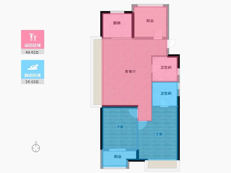 广东省-珠海市-金湾宝龙城-77.00-户型库-动静分区