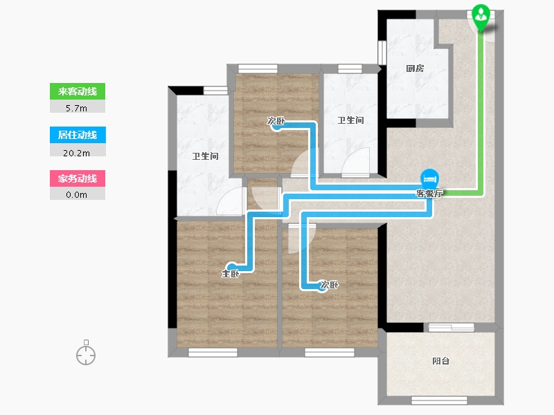 福建省-福州市-国贸学原-71.20-户型库-动静线