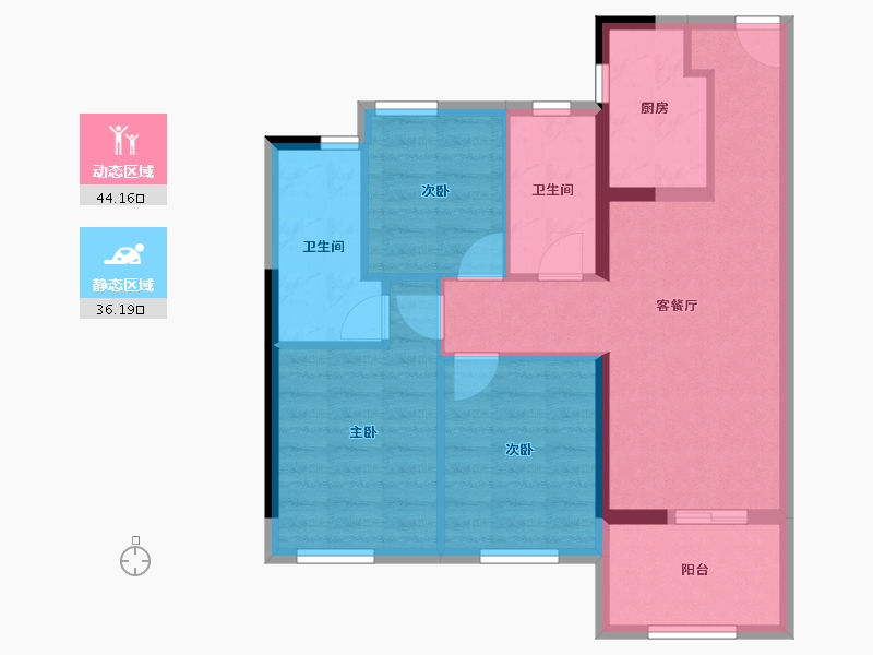 福建省-福州市-国贸学原-71.20-户型库-动静分区