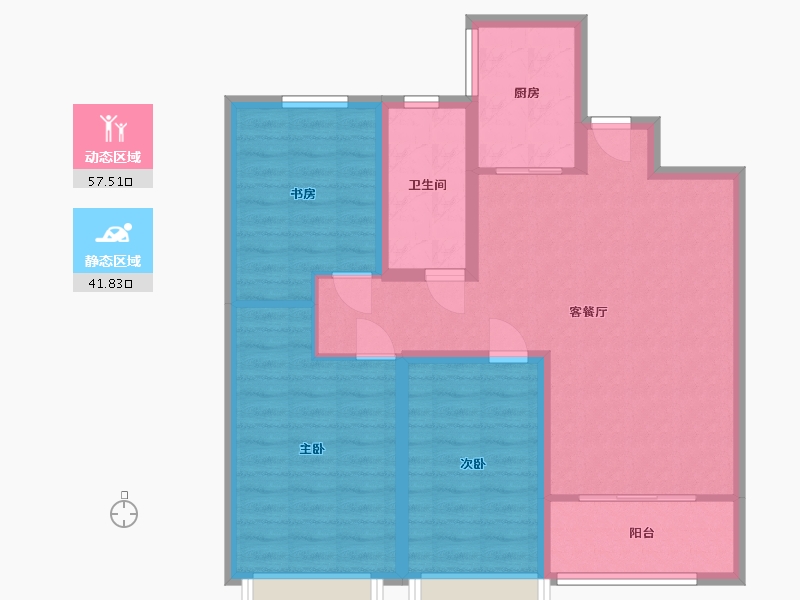 山东省-潍坊市-王侯嘉苑-89.00-户型库-动静分区