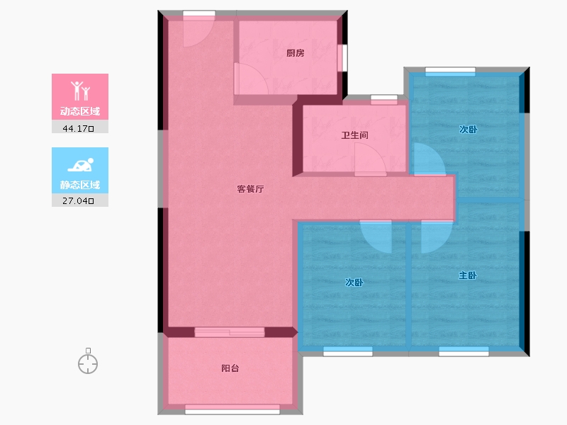 福建省-福州市-国贸学原-63.20-户型库-动静分区