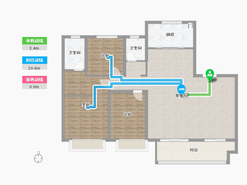 山东省-临沂市-星河城-123.00-户型库-动静线