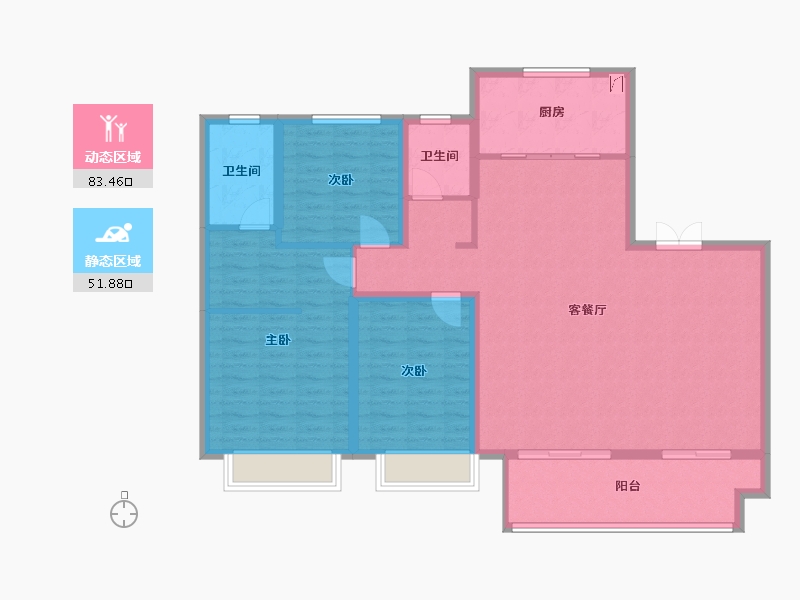 山东省-临沂市-星河城-123.00-户型库-动静分区