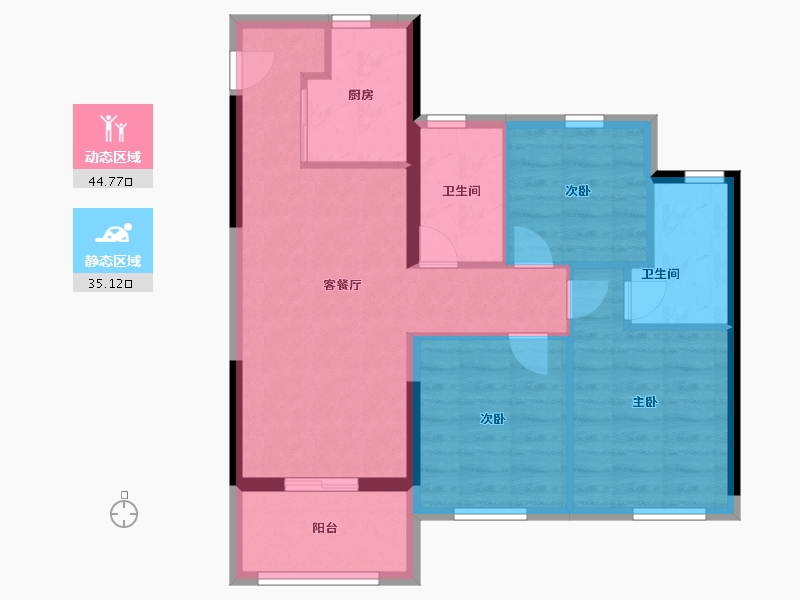 福建省-福州市-国贸学原-71.20-户型库-动静分区