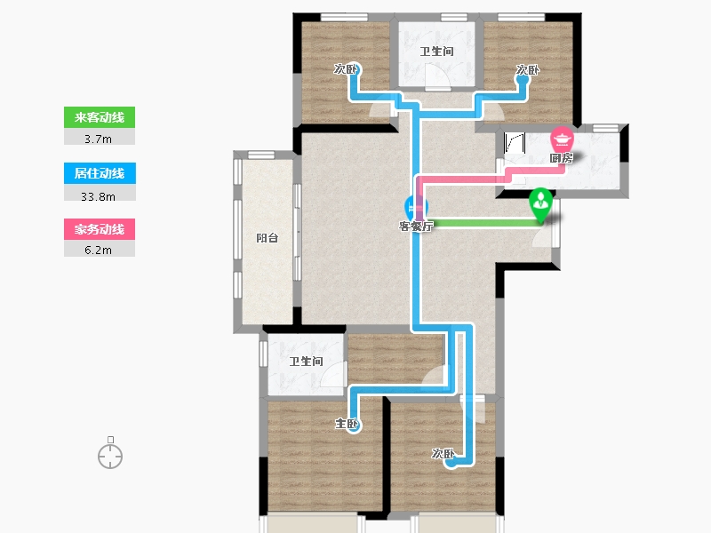 河南省-郑州市-正弘中央公园-115.08-户型库-动静线