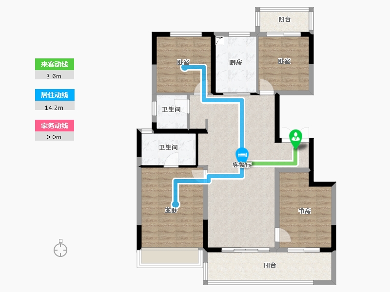 河南省-郑州市-融创空港宸院​-110.40-户型库-动静线