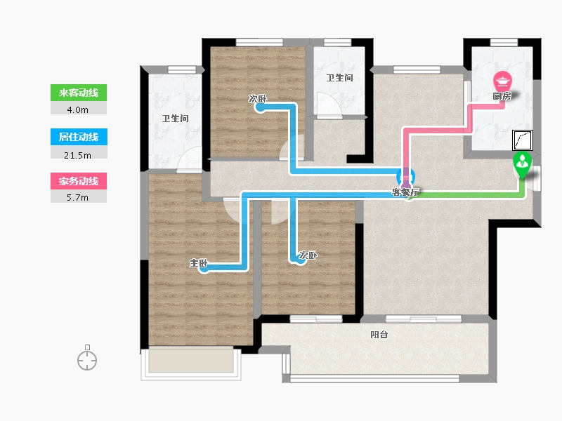 河南省-郑州市-正弘中央公园-100.25-户型库-动静线