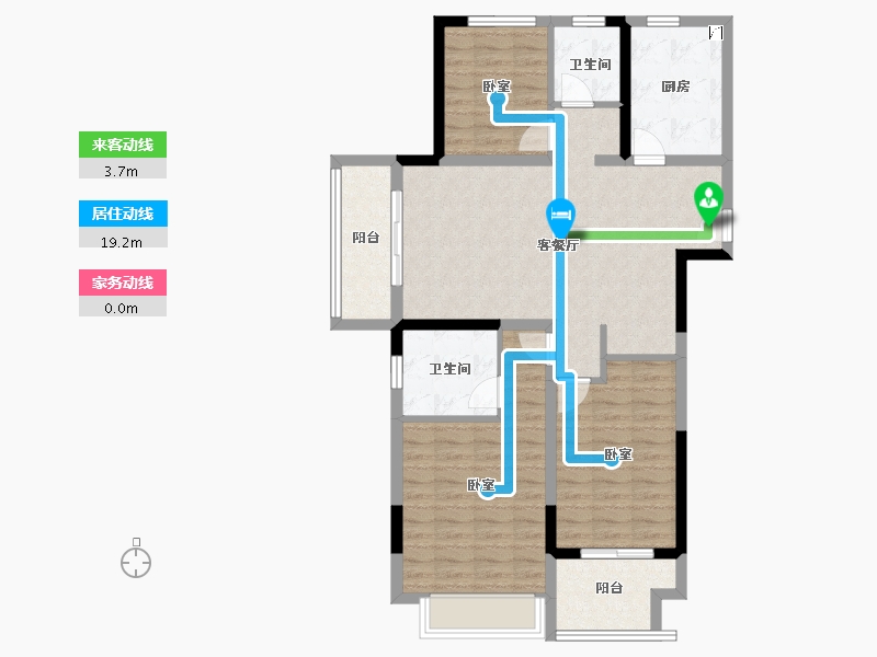 河南省-郑州市-正商博雅华庭​-96.01-户型库-动静线