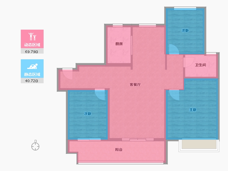 山东省-临沂市-星城悦府-99.50-户型库-动静分区