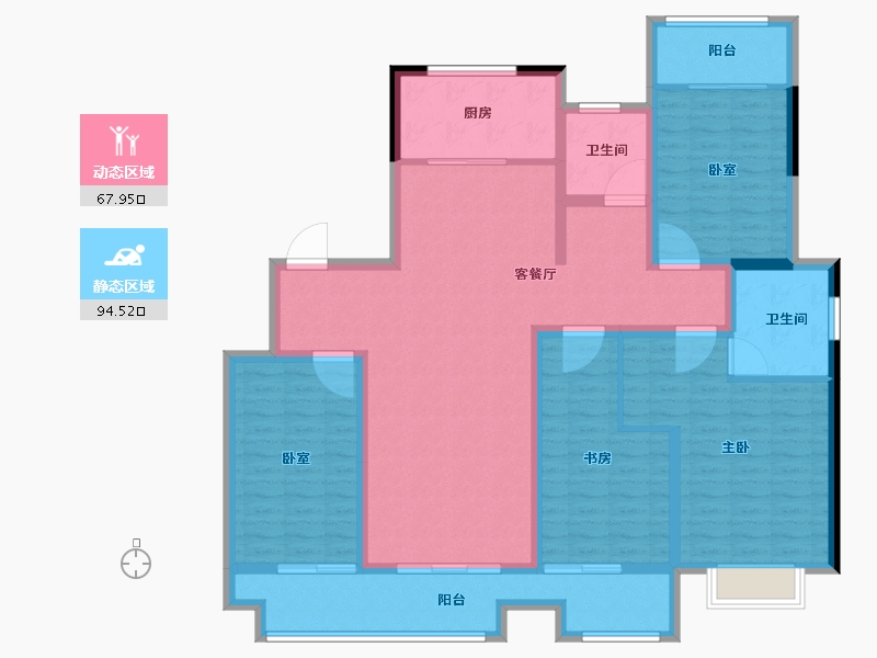 山东省-济南市-城投静悦府-146.40-户型库-动静分区