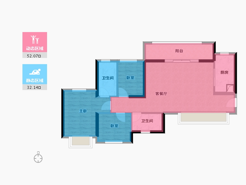 广东省-深圳市-信城缙华府-74.48-户型库-动静分区