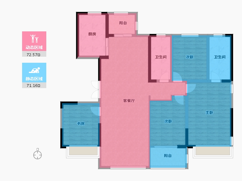 山东省-济南市-城建景苑​-129.61-户型库-动静分区