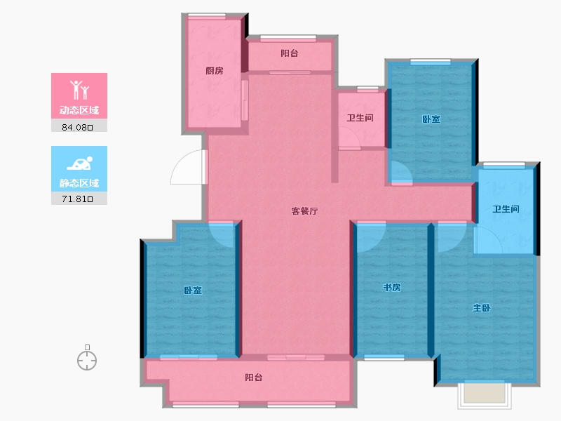 山东省-济南市-城投静悦府-140.04-户型库-动静分区