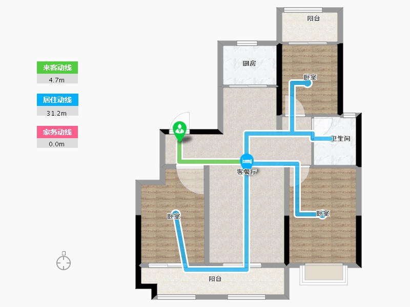 山东省-济南市-城投静悦府-100.81-户型库-动静线