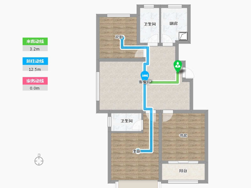 山东省-济南市-三箭学府-83.28-户型库-动静线