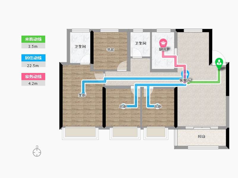 山东省-济南市-保利熙悦-96.31-户型库-动静线