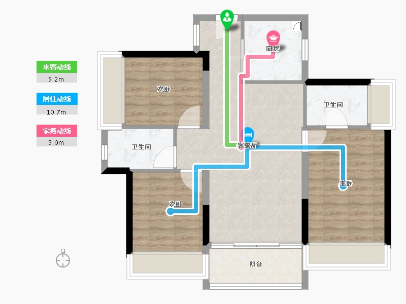 广东省-珠海市-奥园·天悦湾-78.00-户型库-动静线