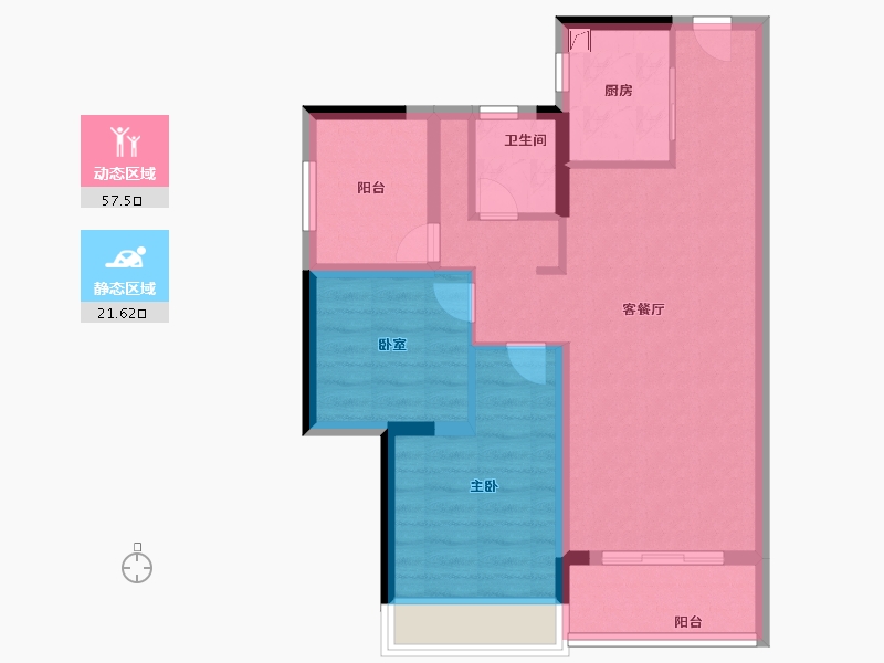 广东省-珠海市-奥园·天悦湾-70.00-户型库-动静分区