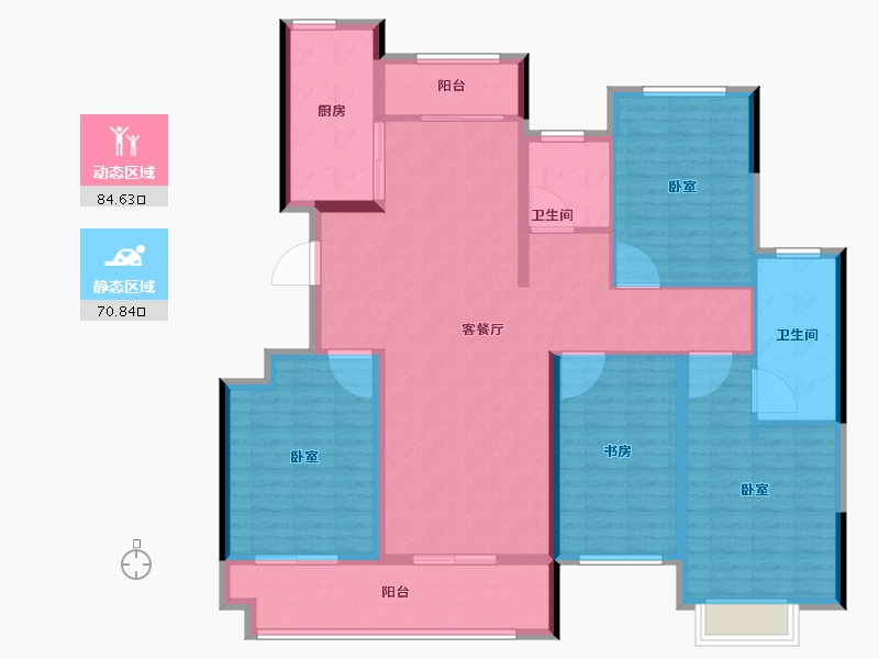 山东省-济南市-城投静悦府-140.80-户型库-动静分区