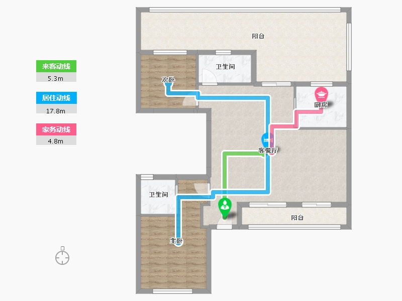 山东省-济南市-绿城荷畔春风-109.13-户型库-动静线