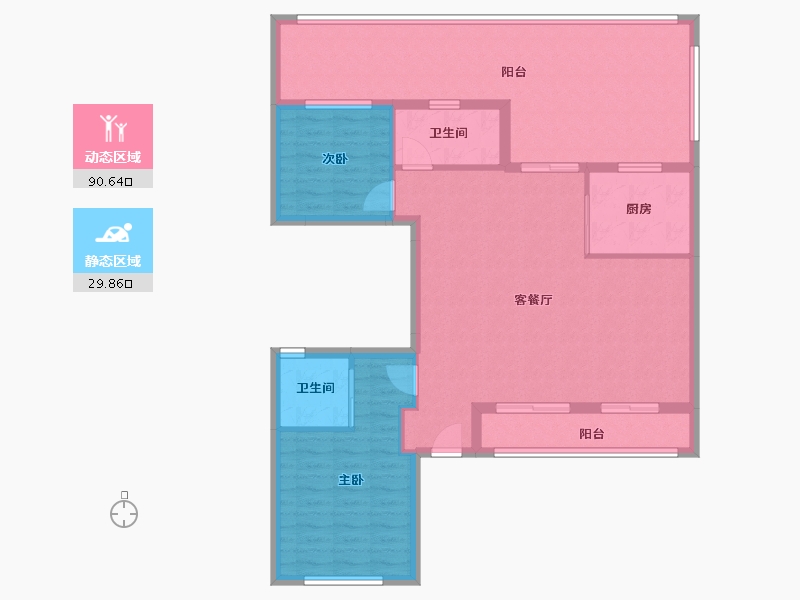 山东省-济南市-绿城荷畔春风-109.13-户型库-动静分区