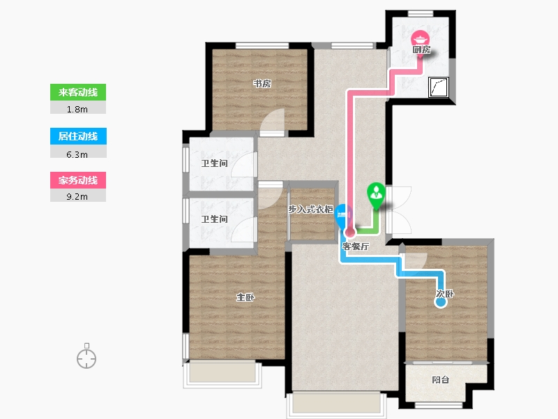 山东省-济南市-城建景苑​-112.01-户型库-动静线