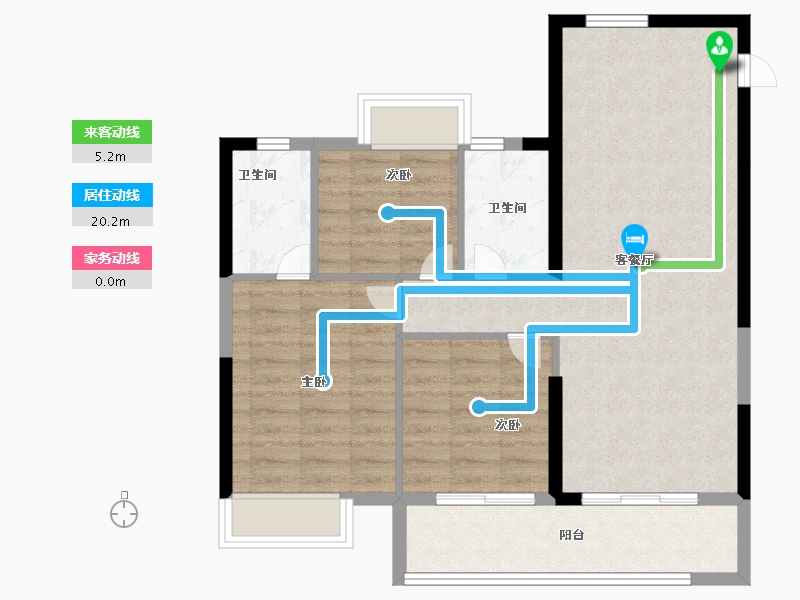 福建省-福州市-榕发栖湖郡-79.00-户型库-动静线