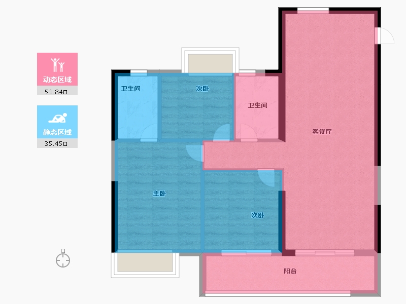 福建省-福州市-榕发栖湖郡-79.00-户型库-动静分区