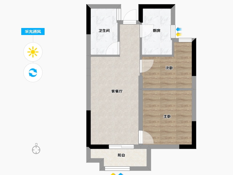 福建省-福州市-福州时代江来-48.00-户型库-采光通风