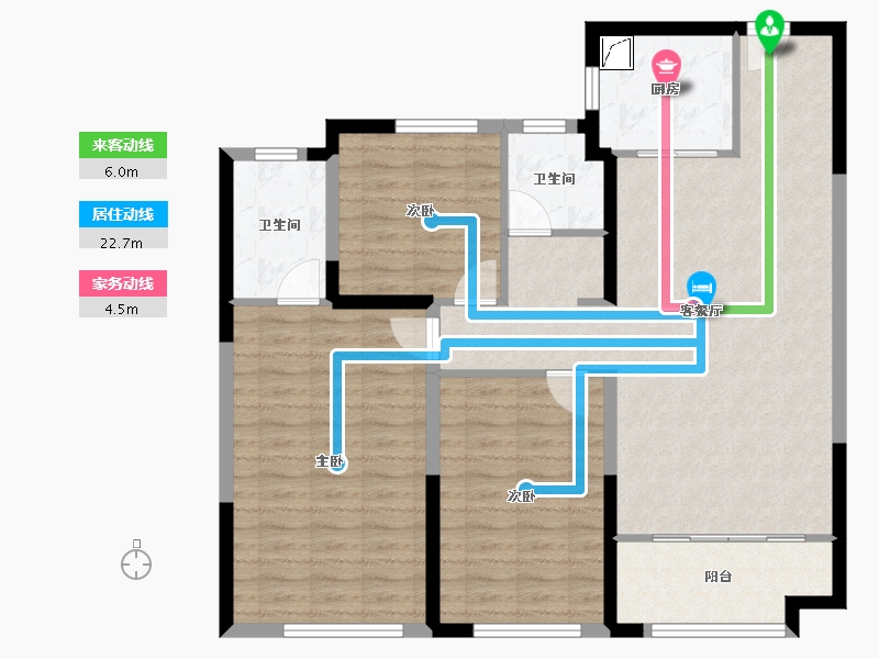 山东省-济南市-三盛璞悦湾-102.40-户型库-动静线