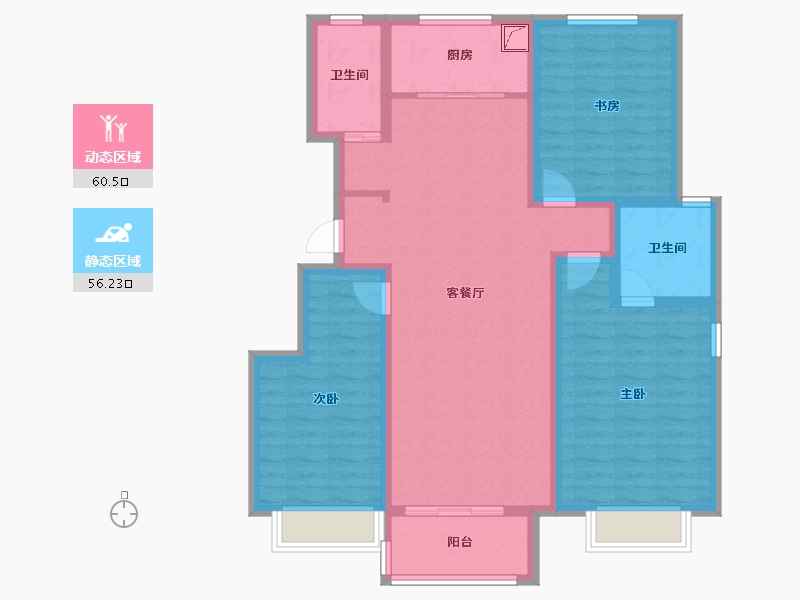 山东省-济南市-国风源墅-104.01-户型库-动静分区