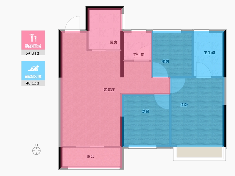 山东省-济南市-绿地国际博览城-92.01-户型库-动静分区