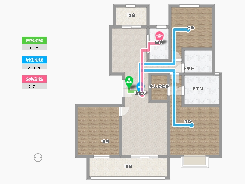 江西省-景德镇市-陶文旅·望津府-125.00-户型库-动静线