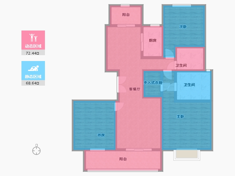 江西省-景德镇市-陶文旅·望津府-125.00-户型库-动静分区