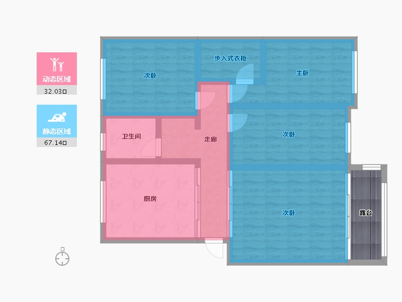 山东省-潍坊市-潍水·蓝湾-130.00-户型库-动静分区