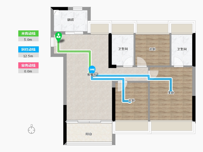 广东省-珠海市-奥园·天悦湾-77.00-户型库-动静线