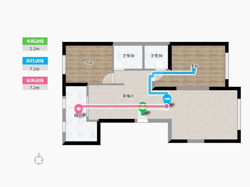 辽宁省-大连市-青云天下-80.50-户型库-动静线