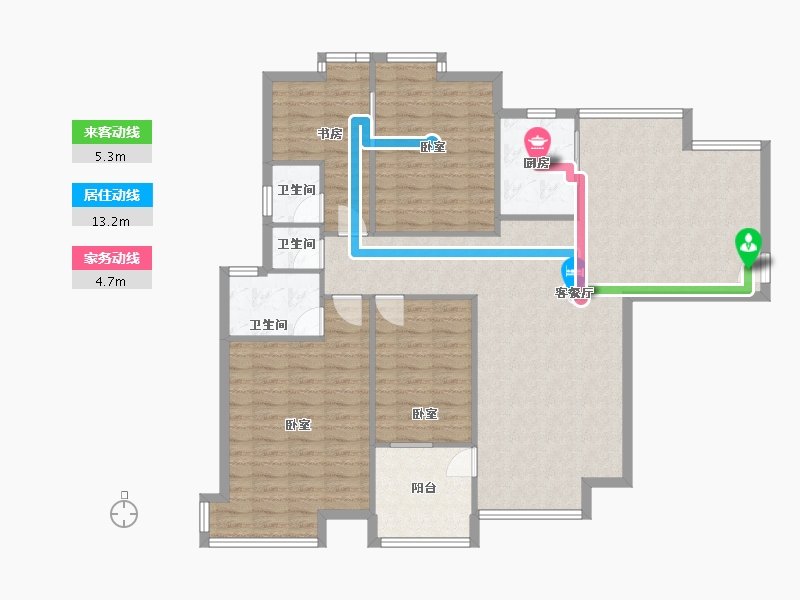 广东省-中山市-水岸花都-138.00-户型库-动静线