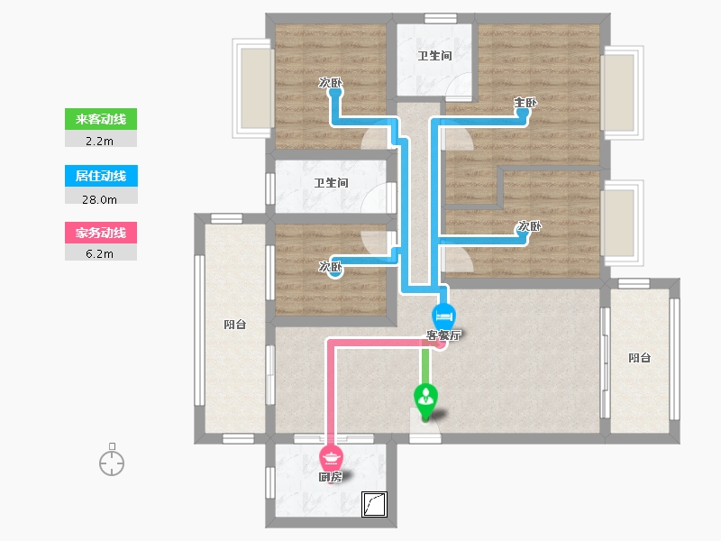 湖南省-邵阳市-江院城市森林-109.00-户型库-动静线