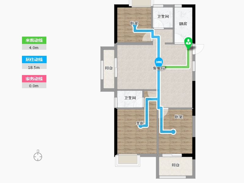 福建省-福州市-中建岳前雅居-84.00-户型库-动静线