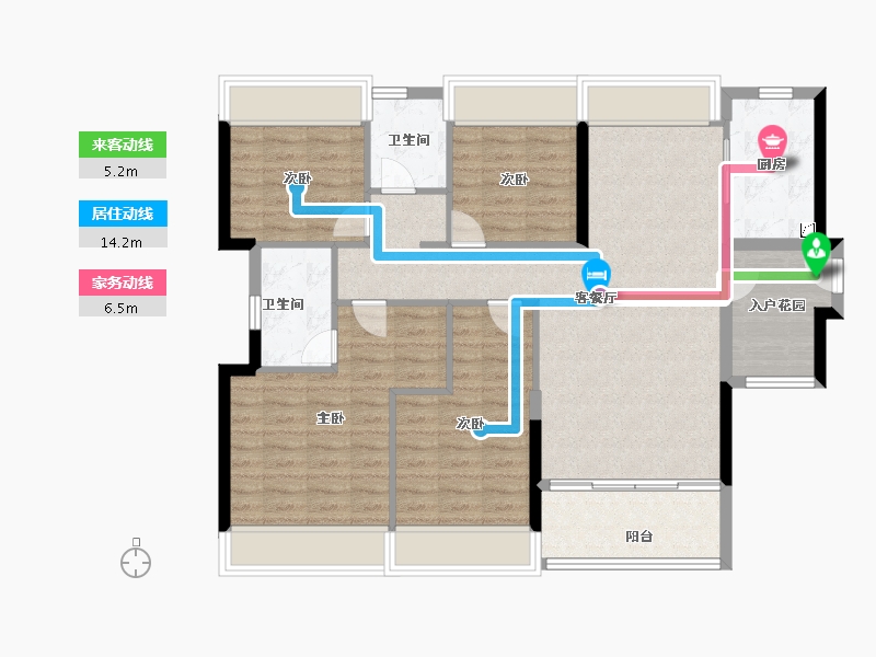 广东省-珠海市-奥园·天悦湾-102.00-户型库-动静线