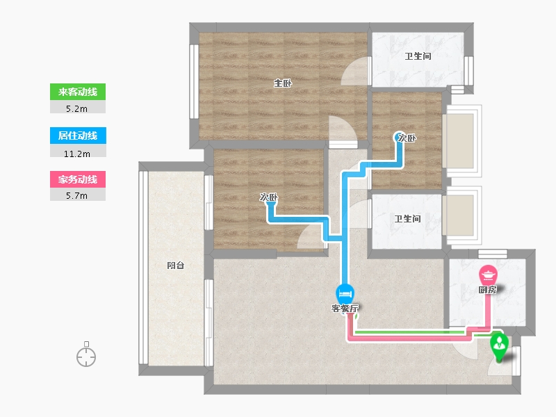 福建省-泉州市-力高水投君誉中央-79.00-户型库-动静线