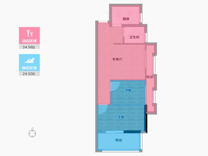 福建省-福州市-恒荣广场-52.00-户型库-动静分区