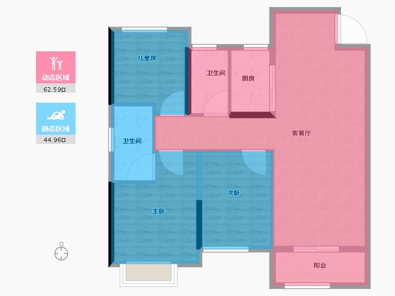 山东省-济南市-绿地国际博览城-97.61-户型库-动静分区