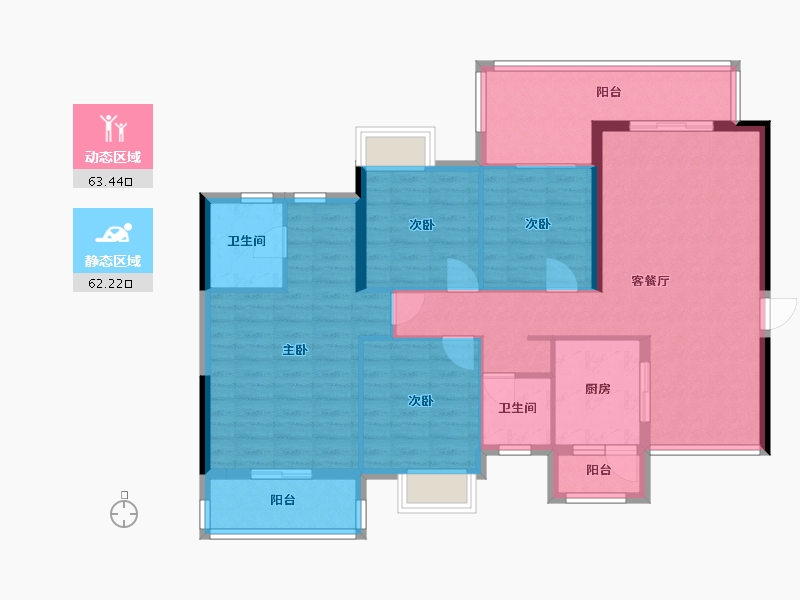 广西壮族自治区-玉林市-东湖一号-139.00-户型库-动静分区