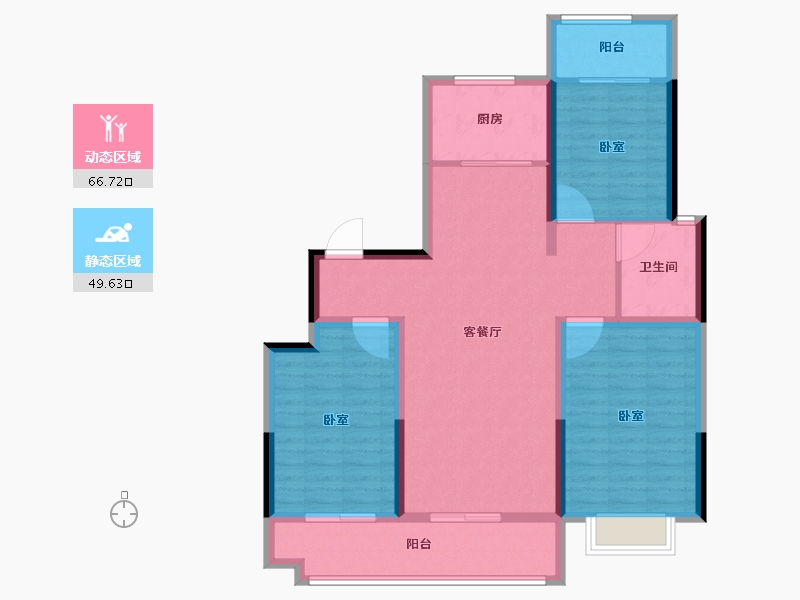 山东省-济南市-城投静悦府-104.81-户型库-动静分区