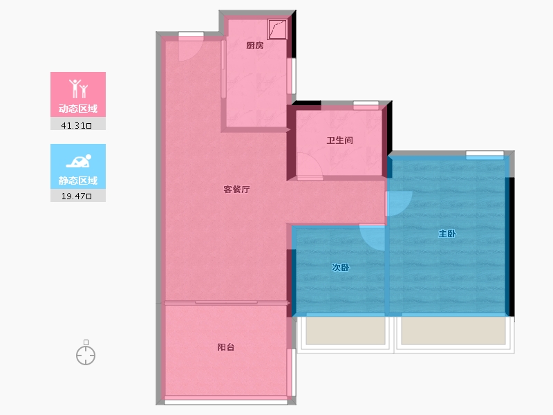 广东省-珠海市-金湾宝龙城-54.00-户型库-动静分区