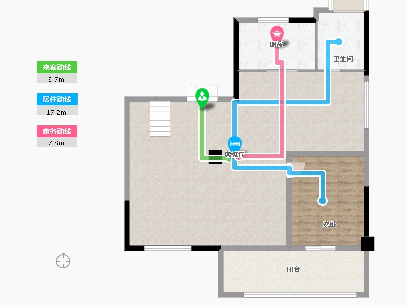 福建省-福州市-龙湖观宸-118.40-户型库-动静线